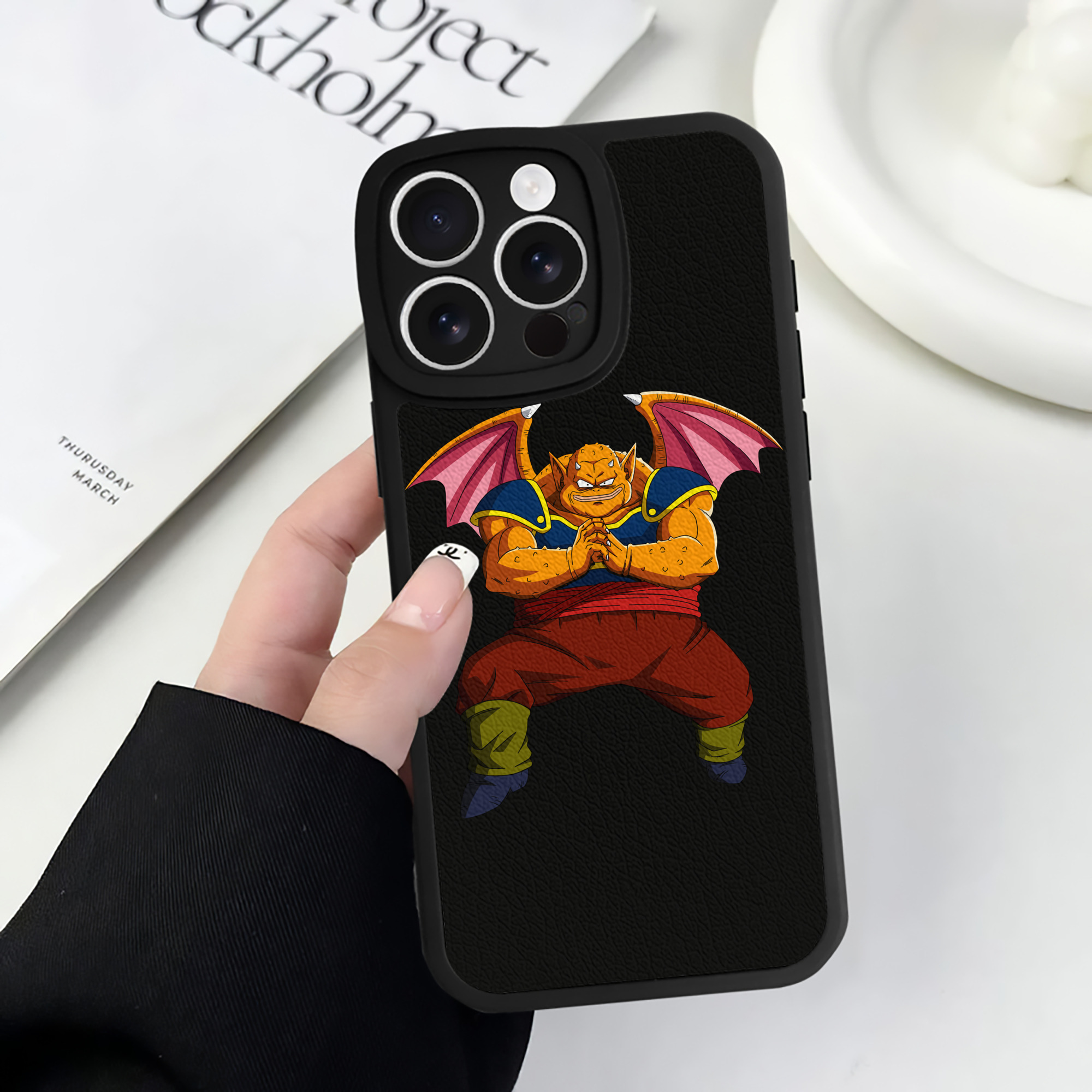 （画像用） ドラゴンボール DRAGON BALL 【iPhone 16シリーズ対応】シリコンスマホケース（レザー調） 材質：シリコン